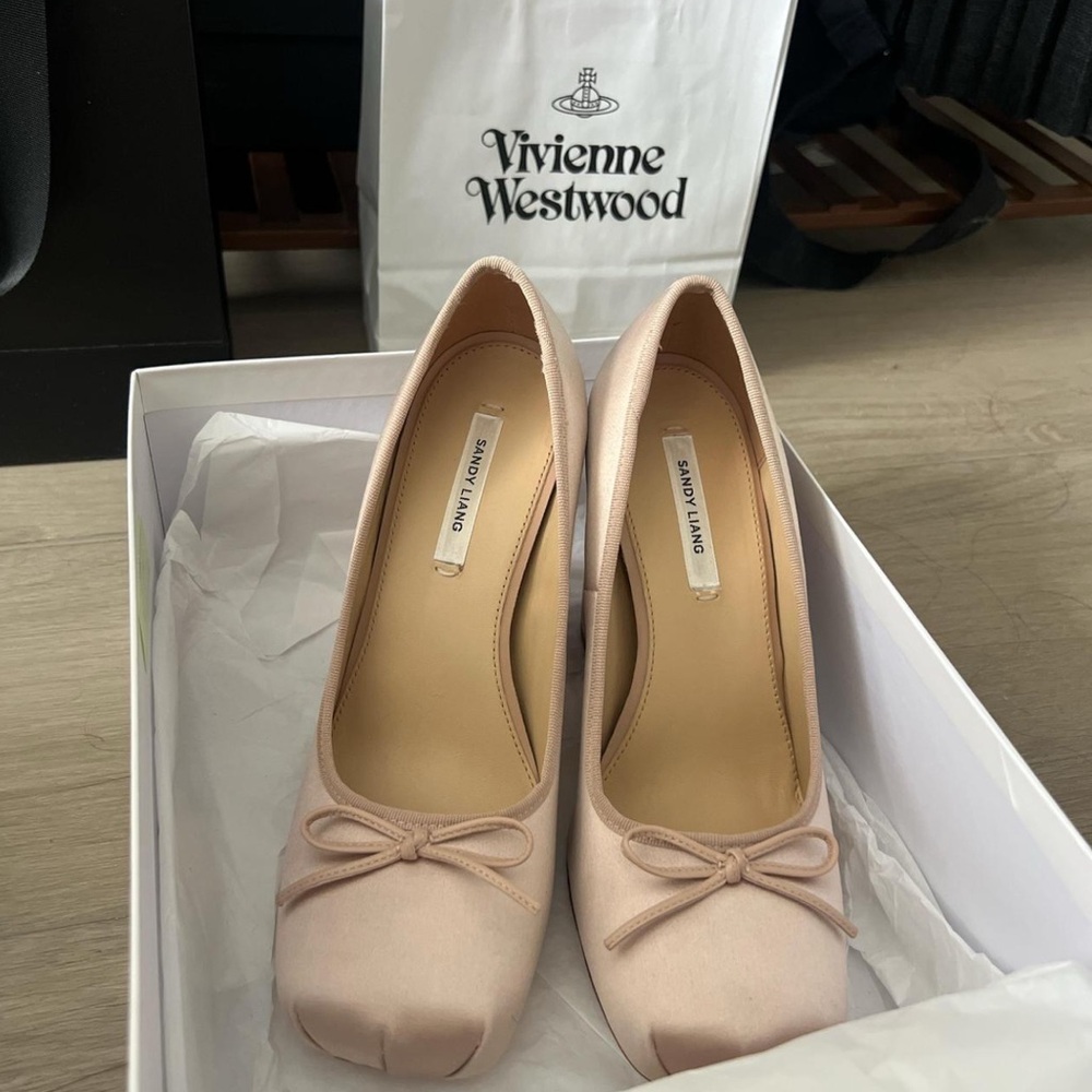Sandy Liang Pink Block Heels